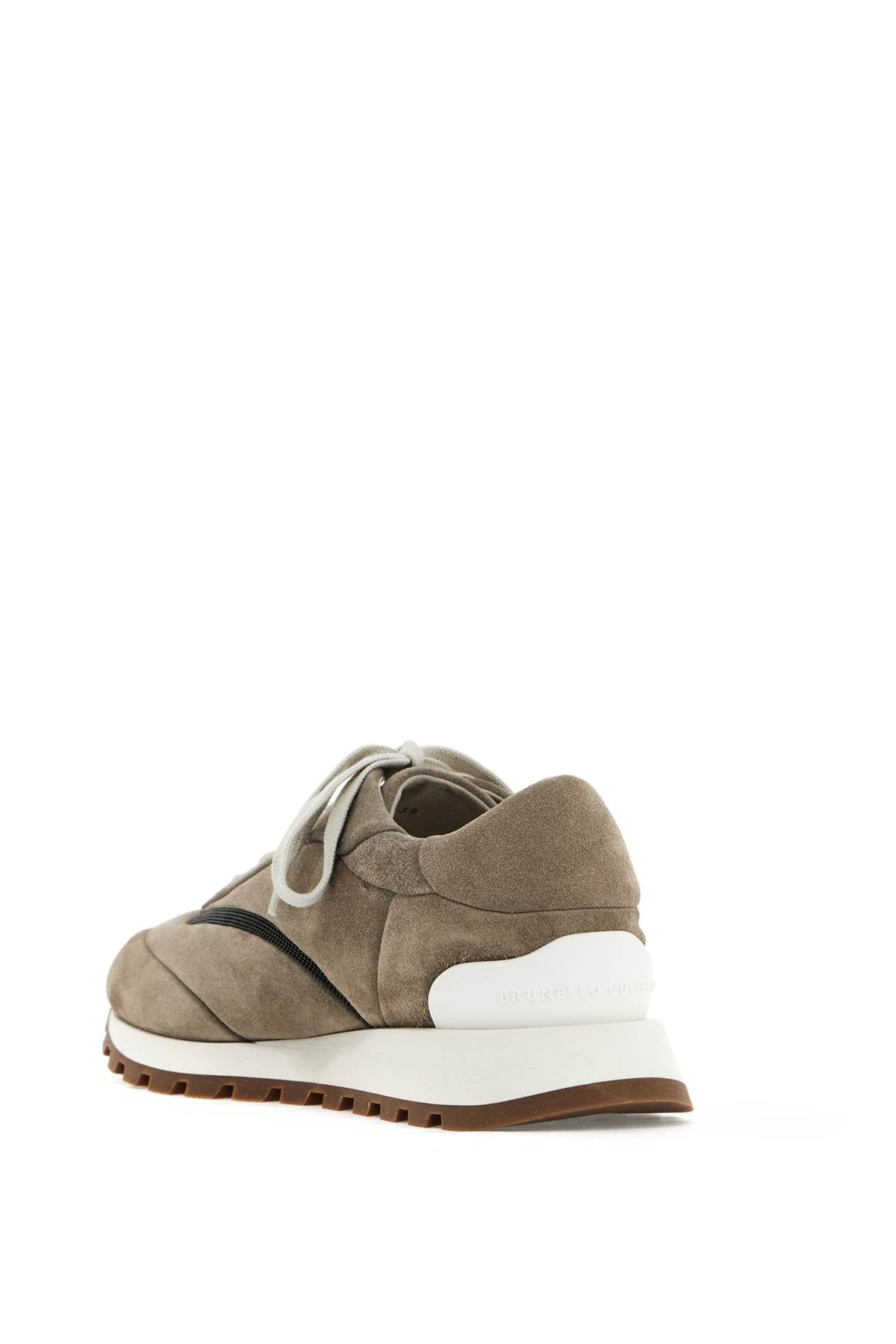 Brunello Cucinelli wool sneakers with precious stripe design Sneakers Brunello Cucinelli