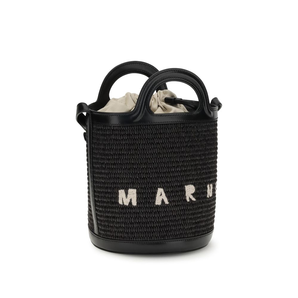 Marni Black Cotton Backet Bag Marni