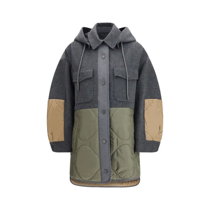 Max Mara Gray Wool Oves Aries Shell Jacket