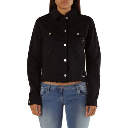 Met Black Cotton Denim Jacket 1728,67400106144,Black,Clothing,Denim Jackets - Jackets & Coats - Clothing,Jackets & Coats - Clothing,Met,New with tags,Women,XS