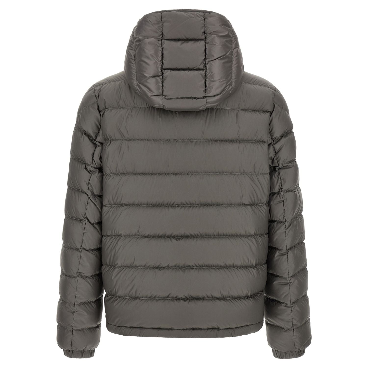Moncler Gray Polyamide Full-Length Jacket