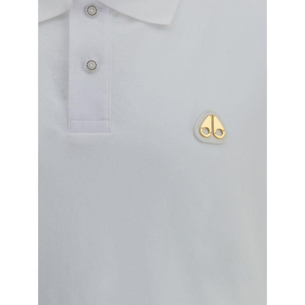 Moose Knuckles White Cotton Polo Shirt Moose Knuckles
