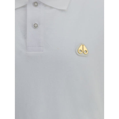 Moose Knuckles White Cotton Polo Shirt Moose Knuckles