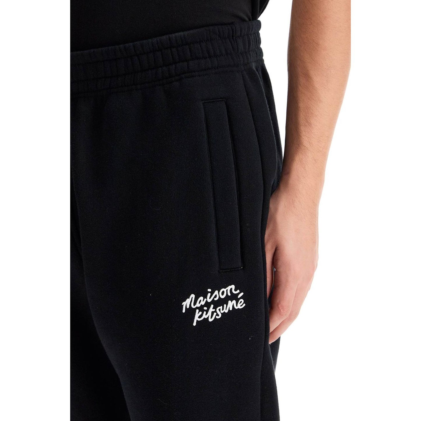 Maison Kitsune comfort joggers with embroidery Trousers Maison Kitsune