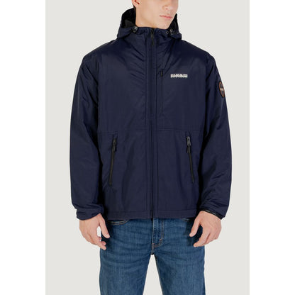 Napapijri Blue Polyamide Shell Jacket 1728,71956299936,Blue,Clothing,IT46 | M,IT48 | L,Jackets & Coats - Clothing,Men,Napapijri,New with tags,Shell Jackets - Jackets & Coats - Clothing