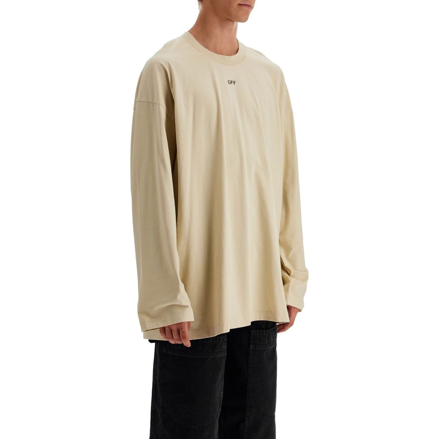 Off White Off-White long sleeve oversized t-shirt Topwear Off White