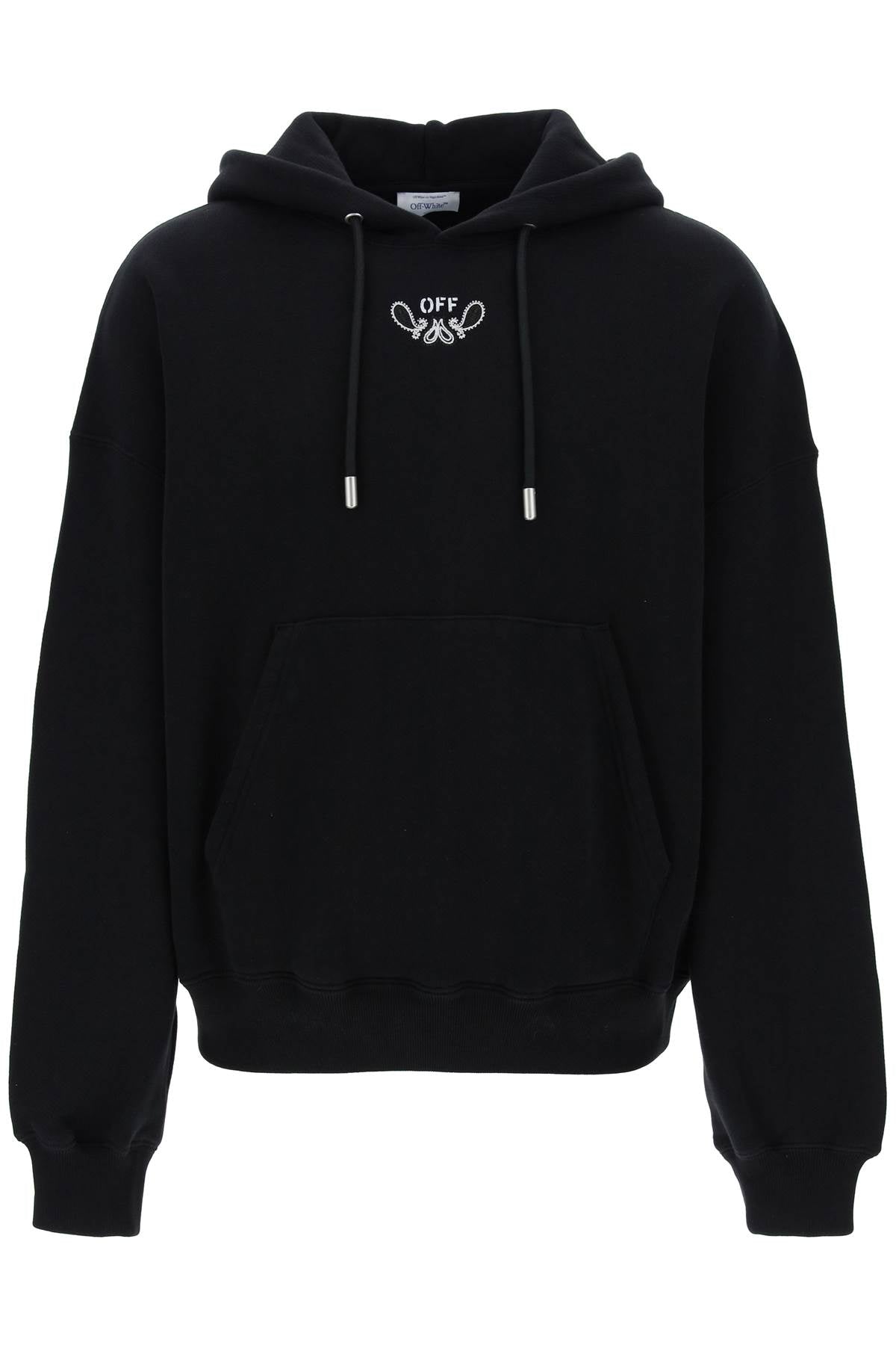 Off-White hooded sweatshirt with paisley