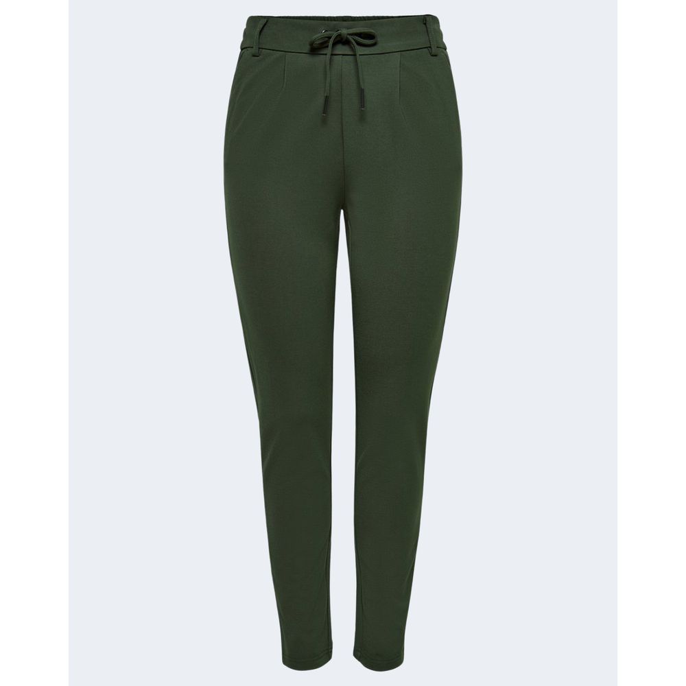 Only Green Viscose Casual Pants Only