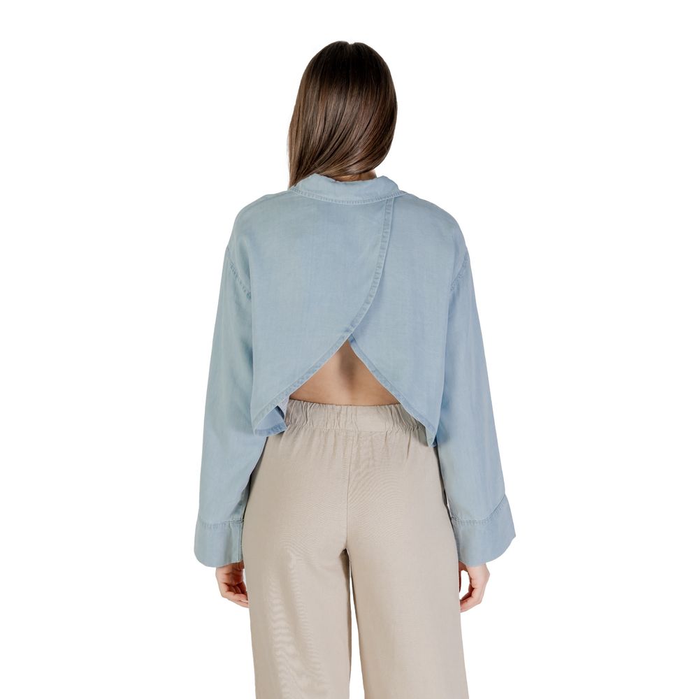 Only Light Blue Lyocell Blouse Only