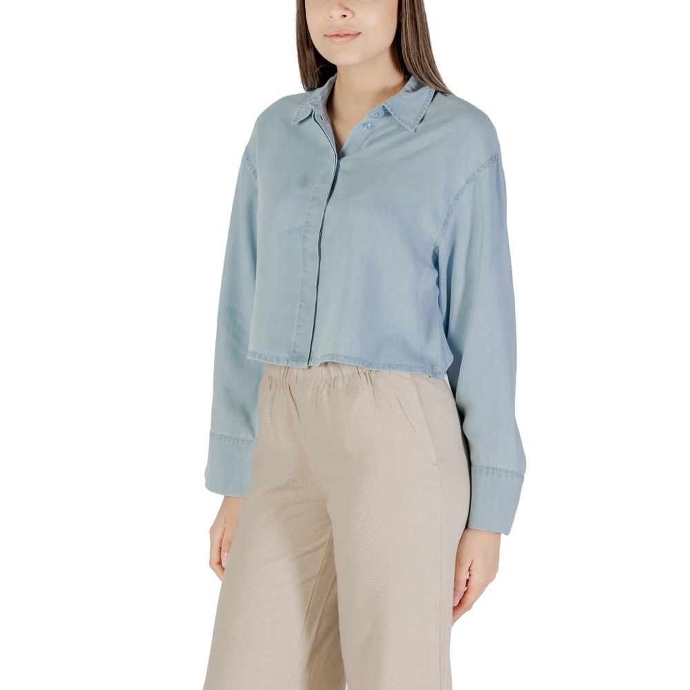 Only Light Blue Lyocell Blouse Only