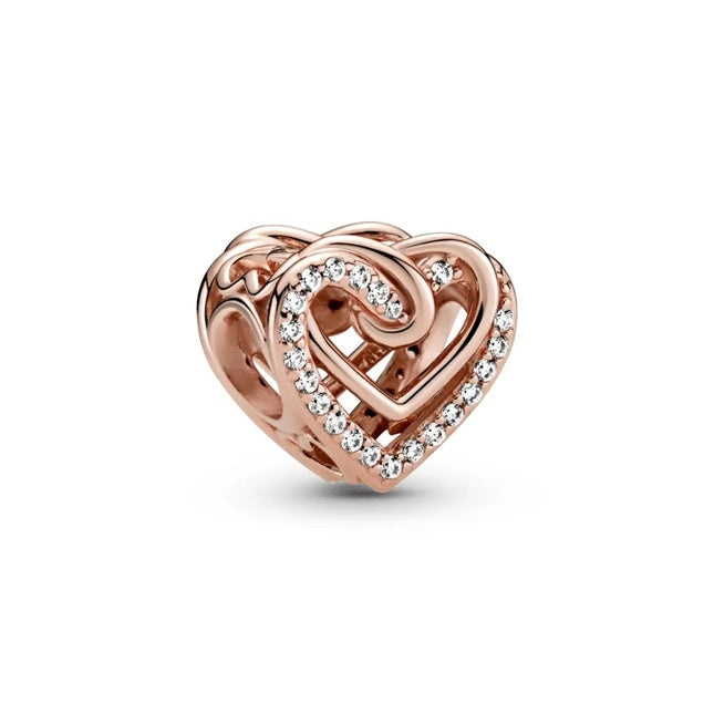 PANDORA CHARMS Mod. SPARKLING ENTWINED HEARTS