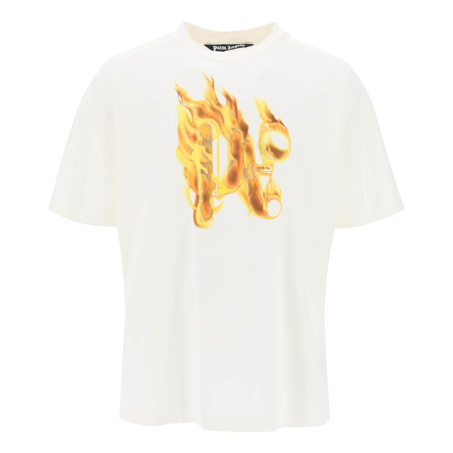 Palm Angels "burning monogram t Topwear Palm Angels