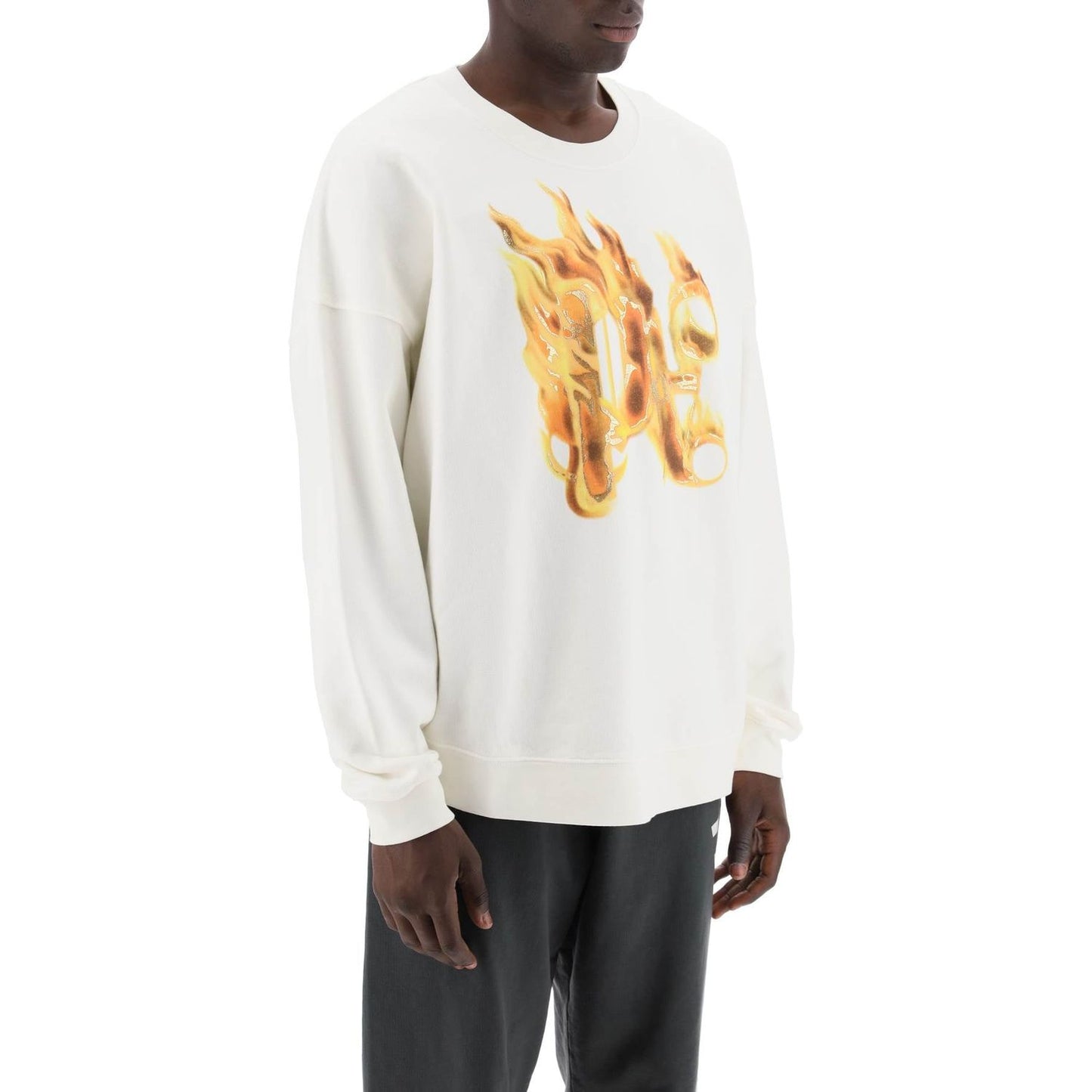 Palm Angels "burning monogram crewneck Topwear Palm Angels