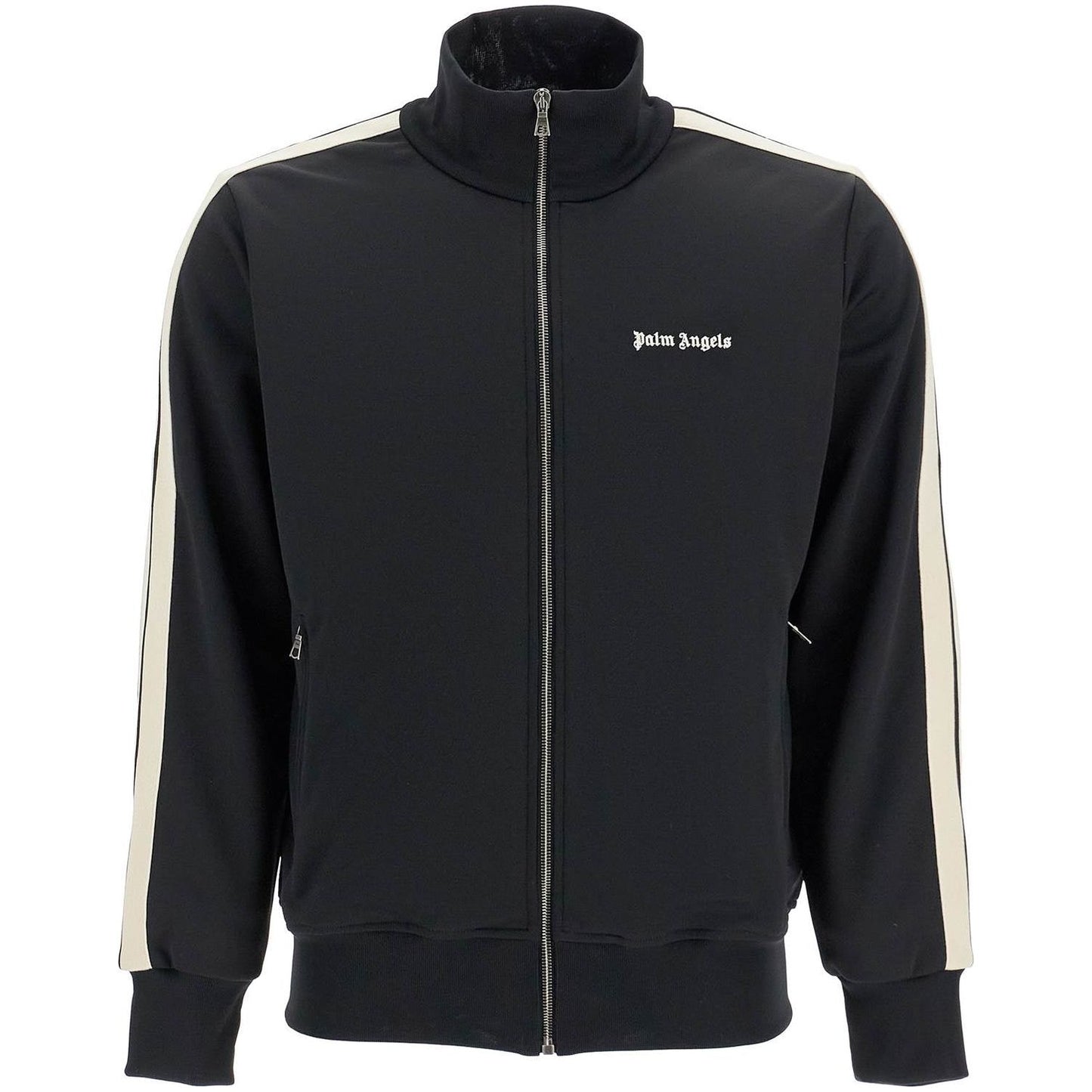 Palm Angels contrast band track jacket with nine words Topwear Palm Angels