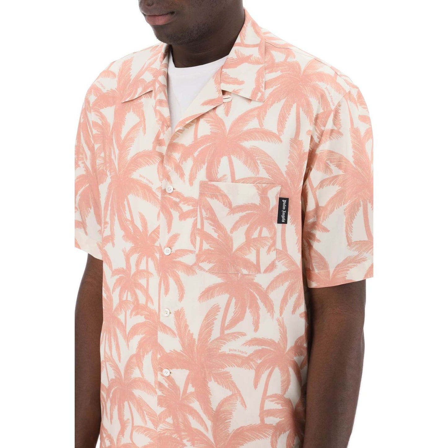 Palm Angels bowling shirt with palms motif Shirts Palm Angels