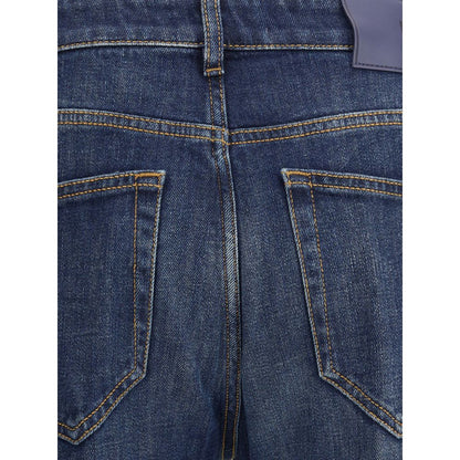 PT Torino Blue Cotton Slim Fit Jeans