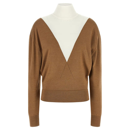 Paco Rabanne Beige Virgin Wool Cardigan
