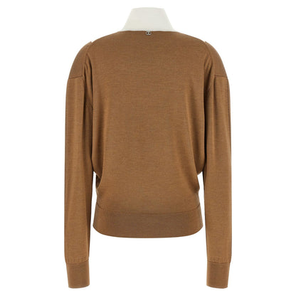 Paco Rabanne Beige Virgin Wool Cardigan