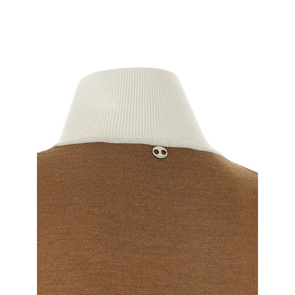 Paco Rabanne Beige Virgin Wool Cardigan