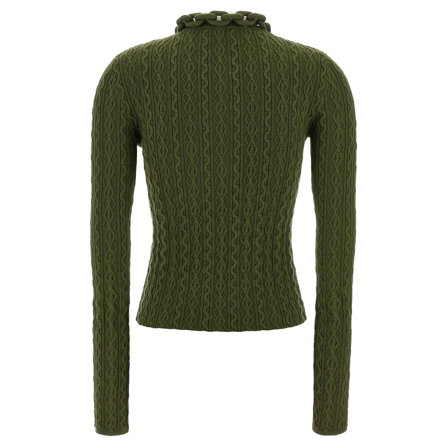 Paco Rabanne Bicolor Wool Cardigan