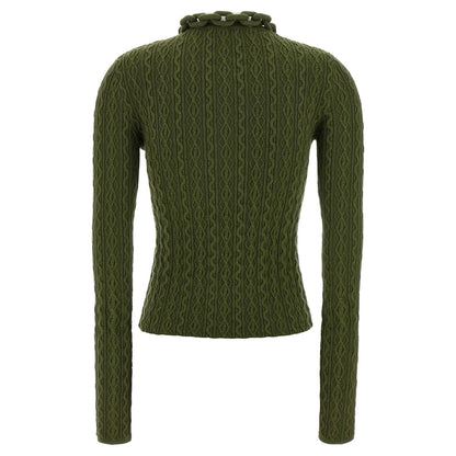 Paco Rabanne Bicolor Wool Cardigan