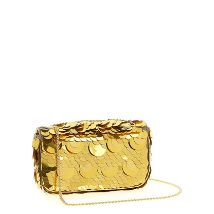 Paco Rabanne Gold Polyester Shoulder Bag