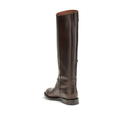 Paris Texas Brown Leather Lace-Up Boots Paris Texas