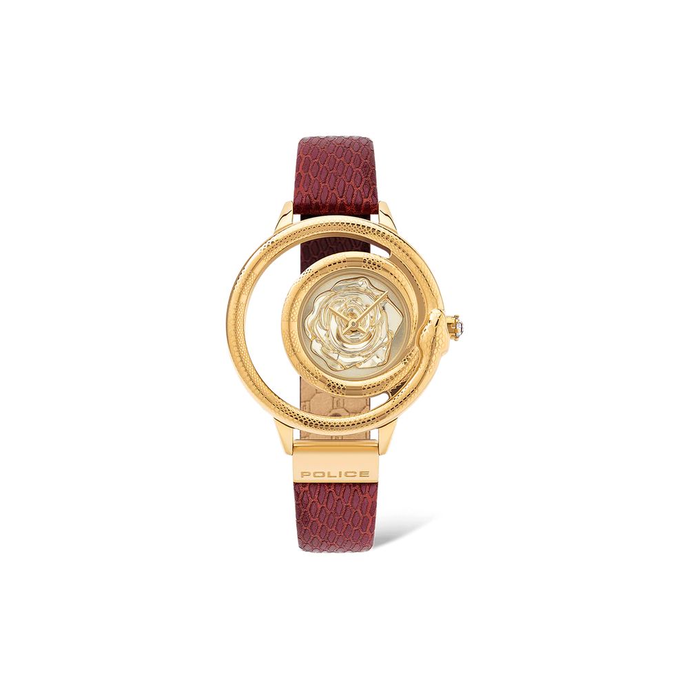 Police Multicolor Leather Dress Watch