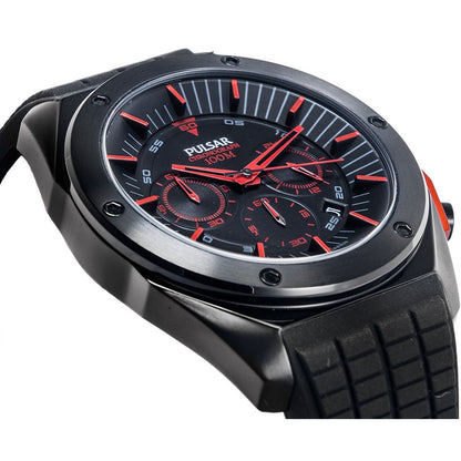 Pulsar Black Rubber Sport Watch Pulsar