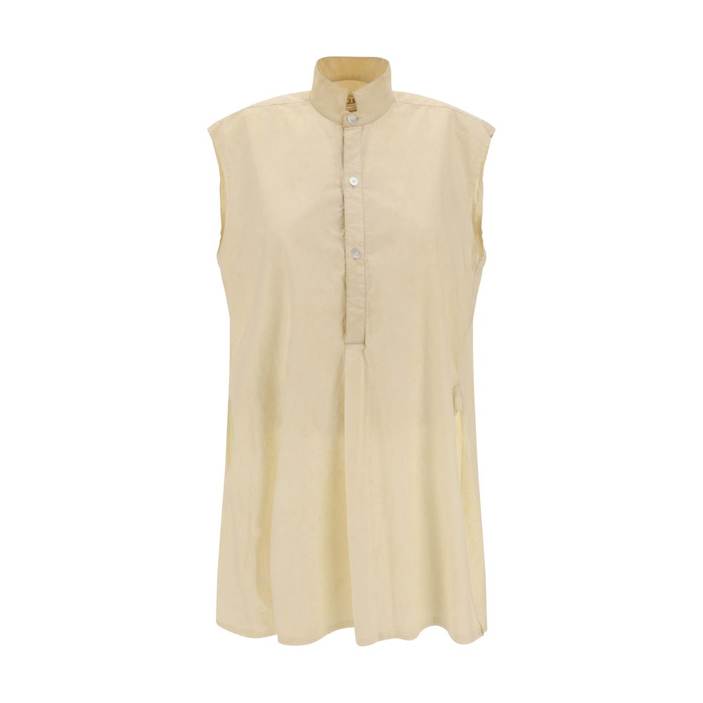 Quira Cream Cotton Shirt Quira