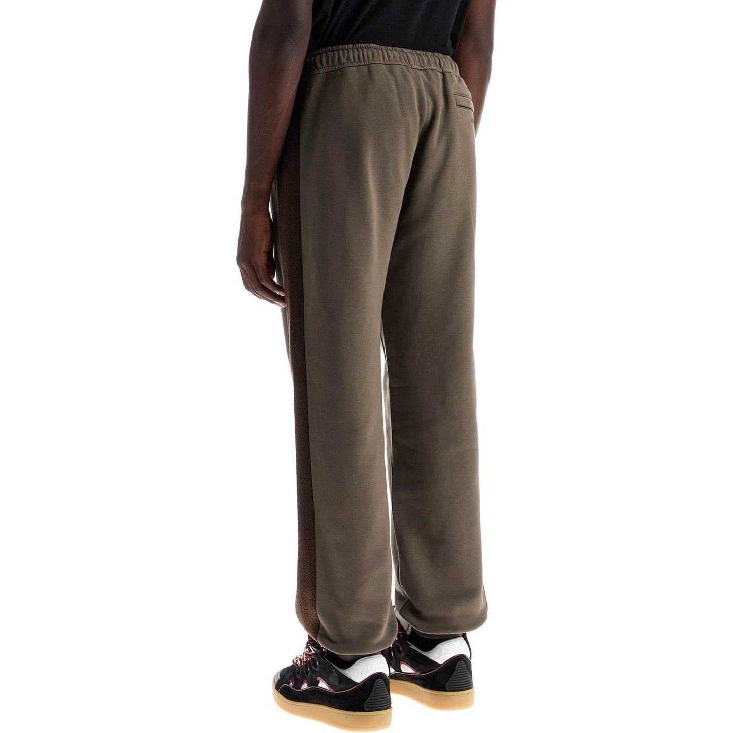 Lanvin pure cotton jersey joggers with stripes Trousers Lanvin