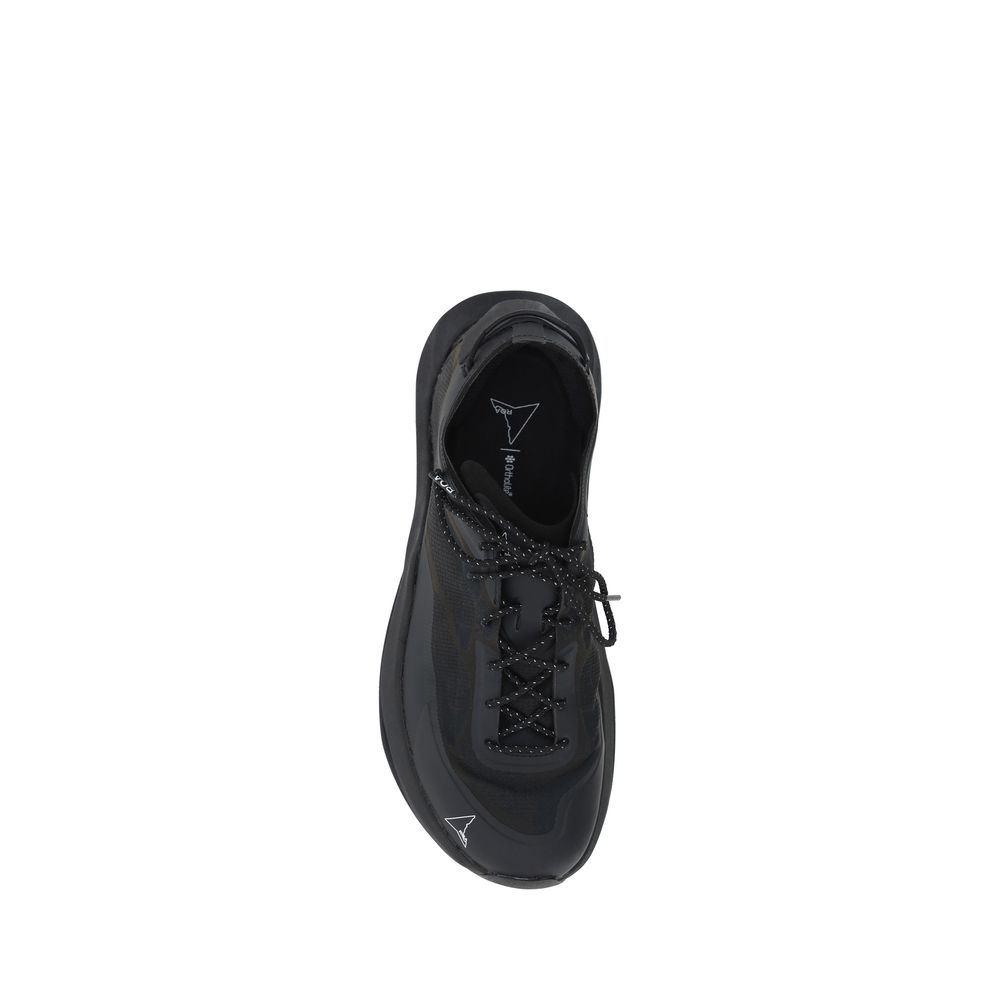 ROA Black Rubber Athletic Sneakers ROA