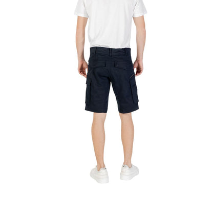 Replay Blue Cotton Bermuda Shorts
