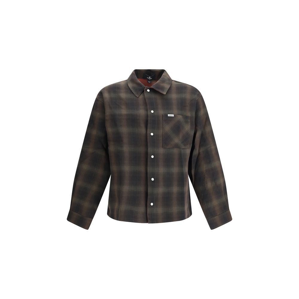 Represent Brown Cotton Pattern Shirt