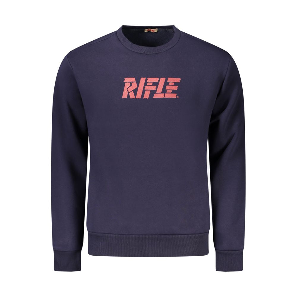 Rifle Blue Cotton Men Sweater Rifle