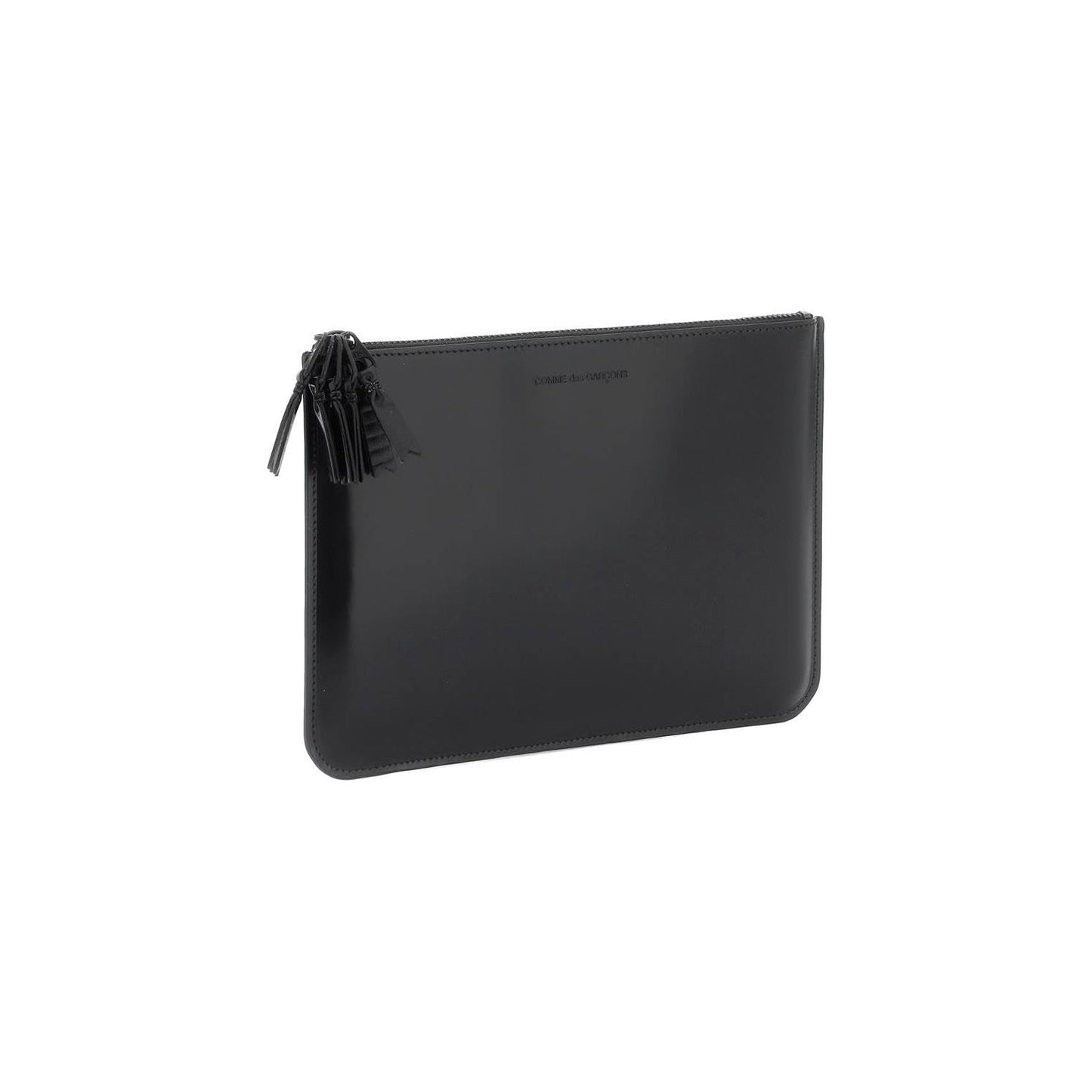 Comme Des Garcons Wallet brushed leather multi-zip pouch with Business & travel bags Comme Des Garcons Wallet