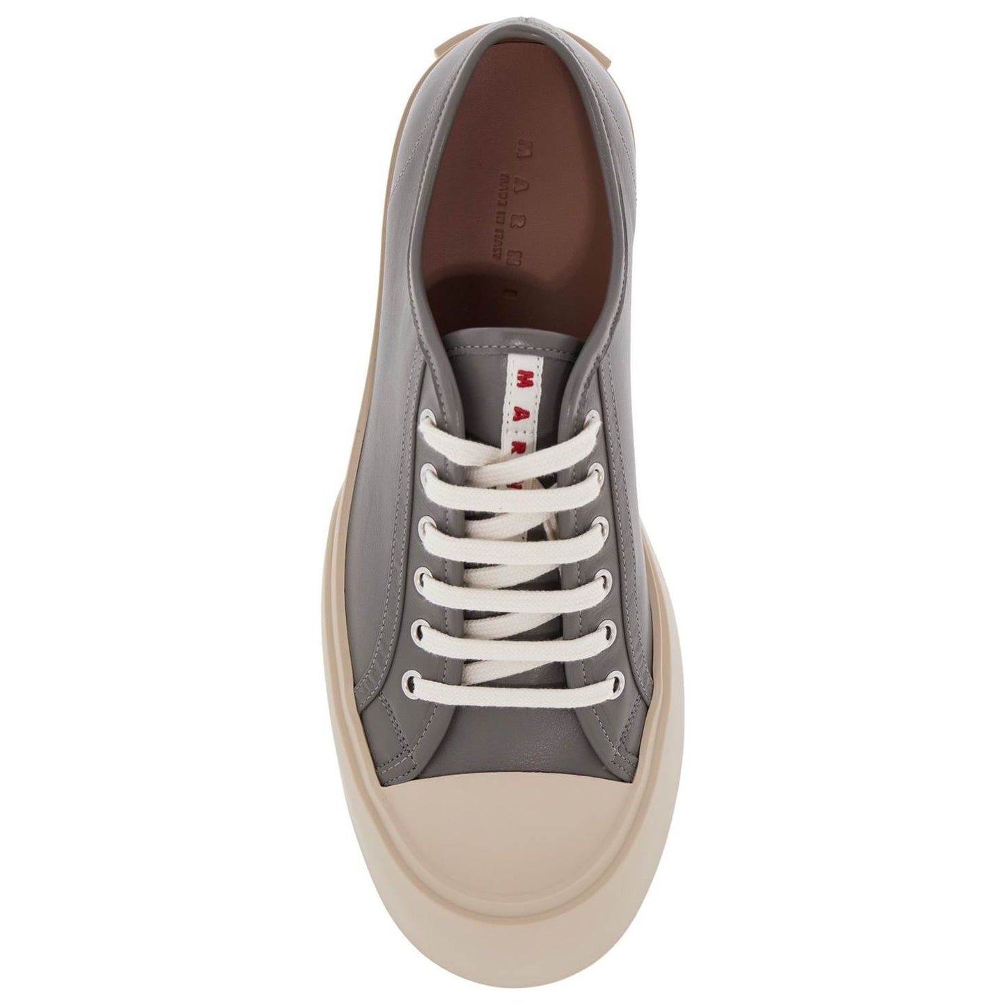 Marni elegant gray calfskin men's sneakers Sneakers Marni