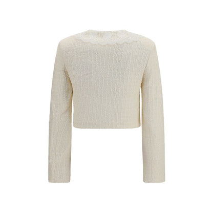 Self-Portrait Beige Polyester Full-Length Jacket