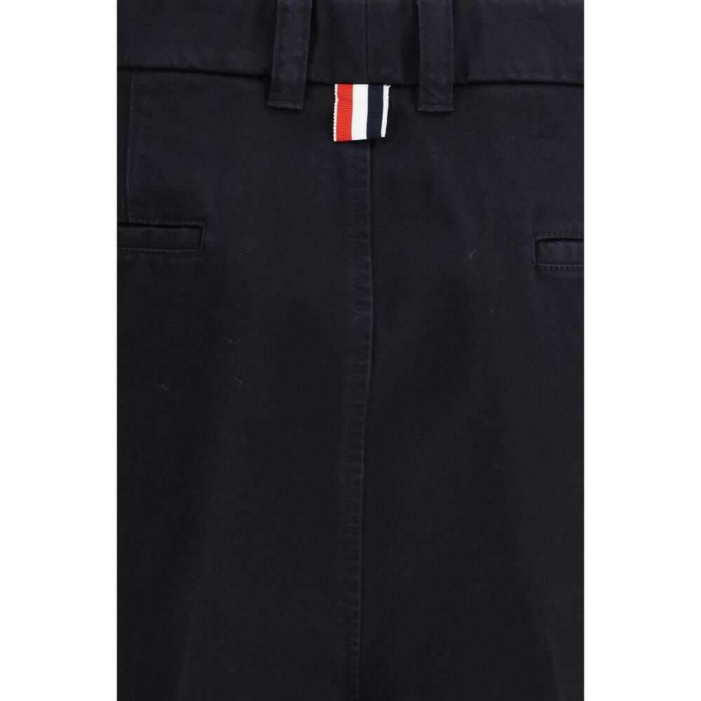Thom Browne Blue Polyester Bermuda Shorts