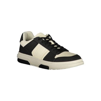 Tommy Hilfiger Black Polyester Men's Sneaker