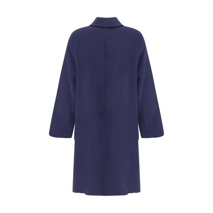 Tory Burch Blue Wool Coat Tory Burch