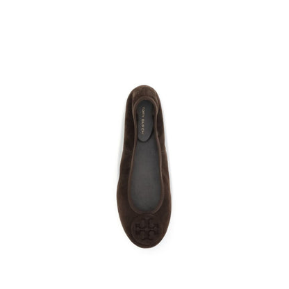 Tory Burch Brown Calf Leather Bos Taurus Ballet Flats Tory Burch