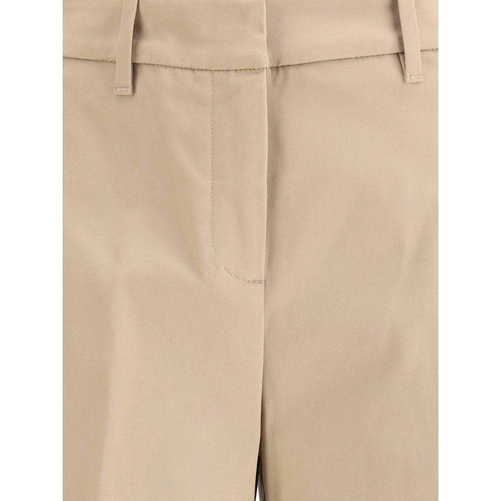 True Royal Beige Cotton Casual Pants True Royal