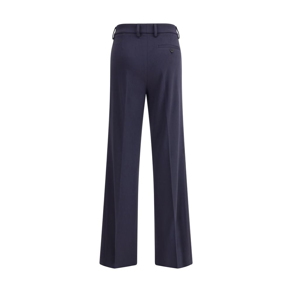 True Royal Blue Viscose Flared Pants