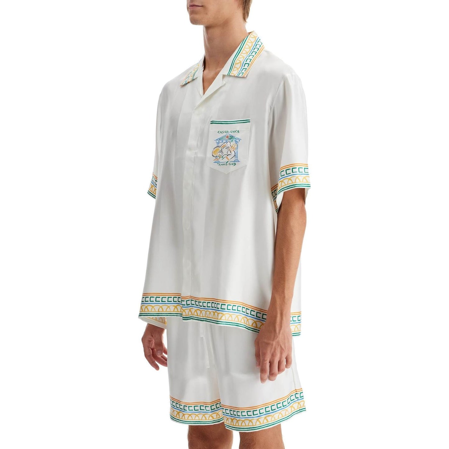 Casablanca silk crayon temple tennis club shirt Shirts Casablanca