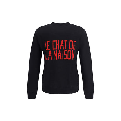Valentino Black Cotton Sweatshirt Valentino