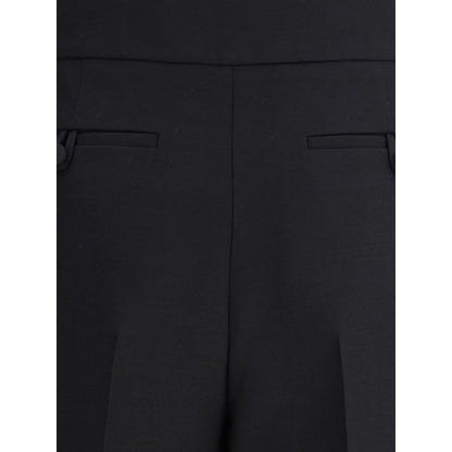 Valentino Black Wool Dress Pants Valentino