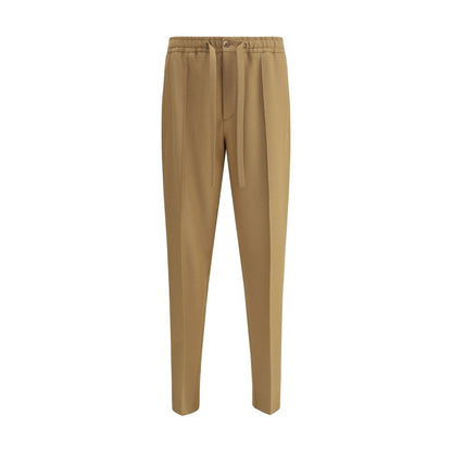 Valentino Brown Polyester Casual Pants Valentino