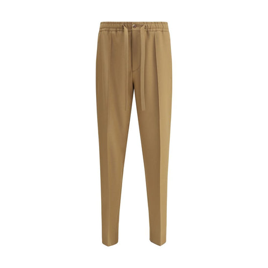 Valentino Brown Polyester Casual Pants Valentino