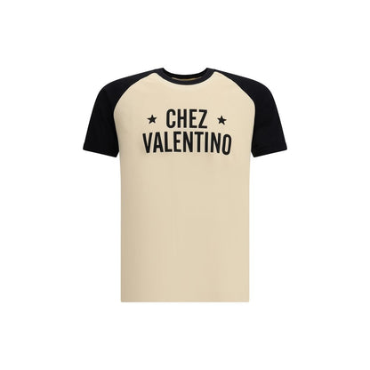 Valentino Cream Cotton T-Shirt Valentino